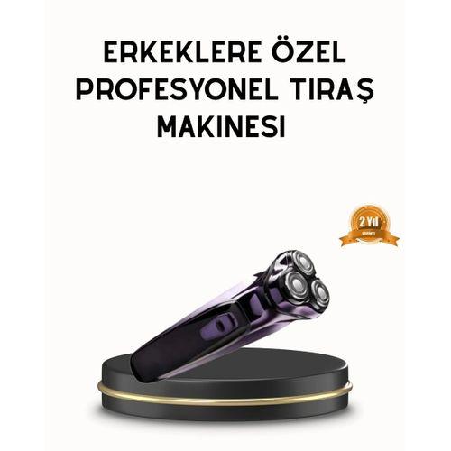 Kompakt Şarjlı Saç Sakal Tıraş Makinesi Kuru Kullanım Özellikli