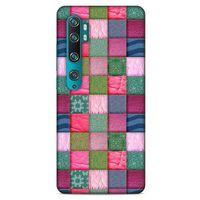 Xiaomi Mi Note 10 Pro Kılıf Patchwork (35) Fit Design Kılıf Toz Pembe Lacivert