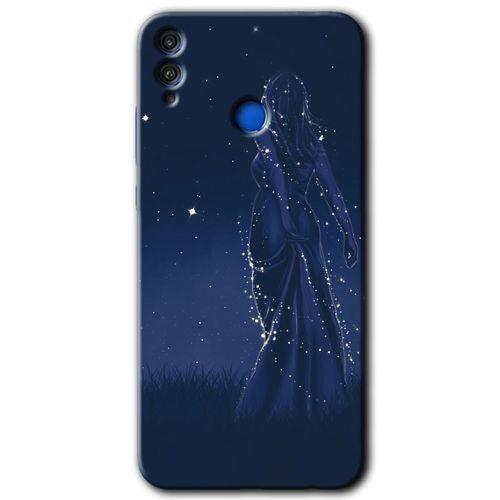 Potkal Hediye Fabrikası Honor 8x Kılıf HD Desen Baskılı Arka Kapak - Gecenin Kraliçesi