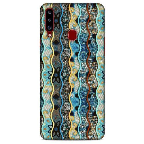 Samsung Galaxy A20s Kılıf Baskılı Özel Seri Taşlı (30) Silicone Case