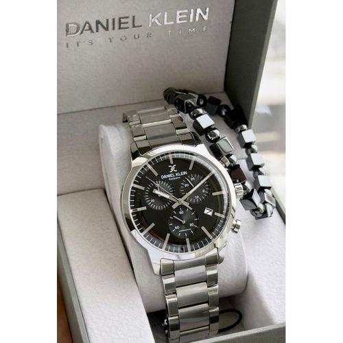 Daniel Klein Erkek Kol Saati 30 Metre Suya Dayanıklı Çelik Kordon + Bileklik Hediyeli VS.BLKT.0814
