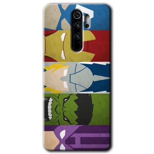 MRCİLETİSİM Xiaomi Redmi Note 8 Pro Kılıf Kapak - Avengers-1 +Hayalet Ekran Yandan Gözükmez