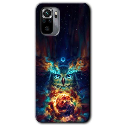 MRCİLETİSİM Xiaomi Redmi Note 10s Kılıf Kapak - Ballı Baykuş +Hayalet Ekran Yandan Gözükmez
