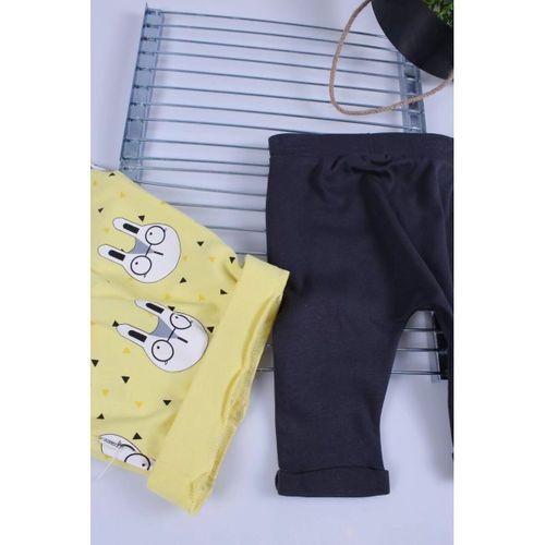 Erkek Bebek Desenli 2'li Pantolon 3/12 Ay