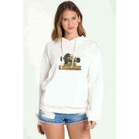 Playerunknwns Battelgrounds Baskılı Beyaz Kadın Kapşonlu Sweatshirt