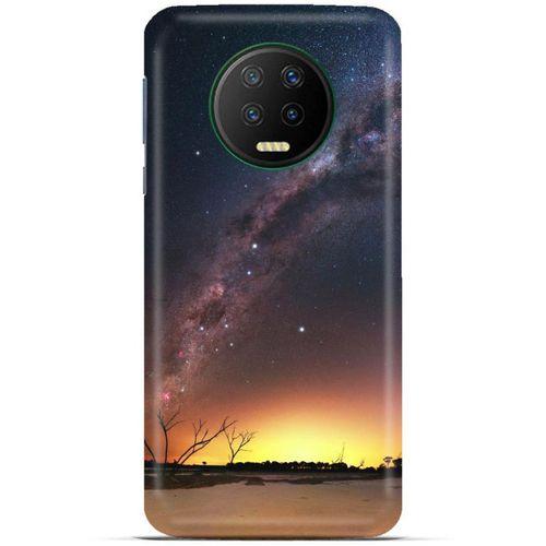 Lopard İnfinix Note 7 Uyumlu Kılıf Gece'S (30) Silicone Case Sarı Lacivert
