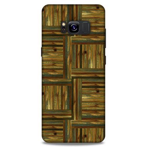 Lopard Samsung Galaxy S8 Uyumlu Kılıf Wood'X (47) Crystal Flex Kılıf Baskılı
