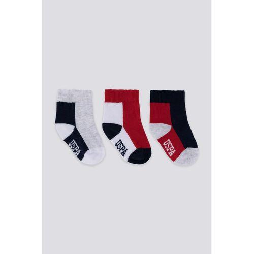 U.S. Polo Assn Erkek Bebek Çorap USB2202 Gri Melanj