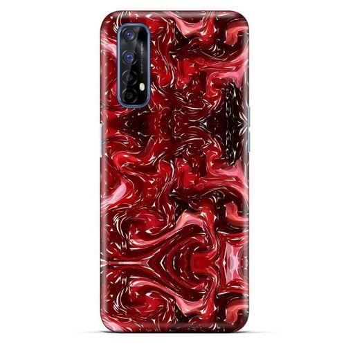 Mermer Desenli (45) Tema Liquid Air Kılıf Şarap Oppo Realme 7 Kılıf