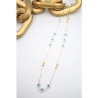 Xuping Nazar Kolye - 50 cm - Altın