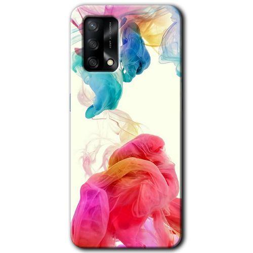 BeRa Aksesuar Oppo A54 Kılıf Baskılı Kapak - Gökkuşağı Color +Tam Kaplayan Mat Seramik