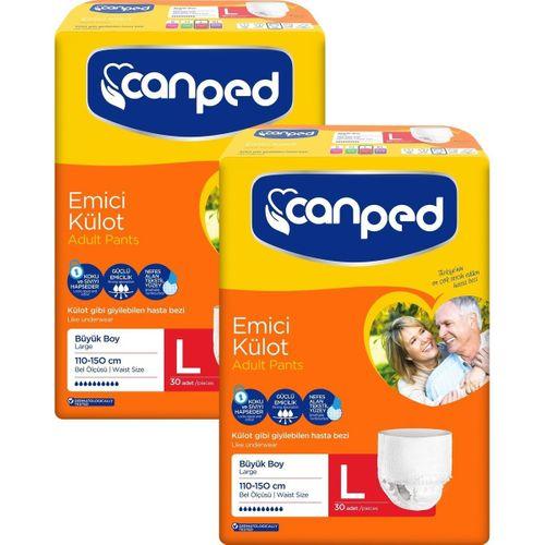 Canped Emici Külot Büyük Boy Large 30'lu 2 paket / 60 adet