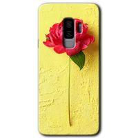 Galaxy S9 Plus Kılıf HD Desen Baskılı Arka Kapak - Kırmızı Gül + Kırılmaz Cam