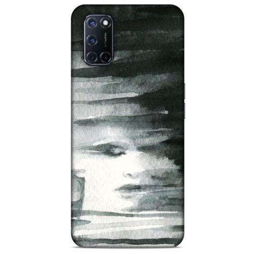 Oppo A52 Kılıf Depresyon (13) Silikon Kap Mor Turuncu