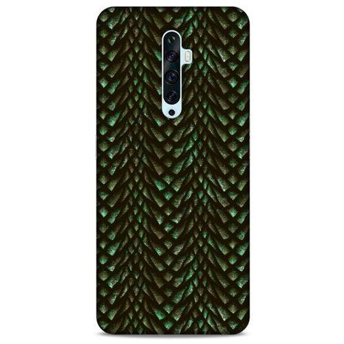 Oppo Reno 2z Kılıf Dragons (3) Kapak Ejderha Cilt Yeşil