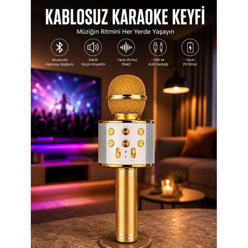 Taşınabilir Bluetooth Karaoke Mikrofon: Hafıza Kart Girişli, Etkileyici Performans