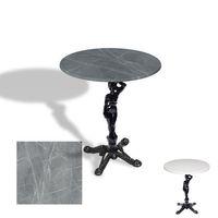 Dockers Çipa 1003 Döküm Ayak Yuvarlak Masa Çap 80cm - (Werzalit, Wermodin ve Allzalit Tabla) - Light Temperado