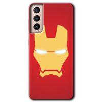 Potkal Hediye Fabrikası Samsung Galaxy S21 Plus Kılıf HD Desen Baskılı Arka Kapak - İronMan