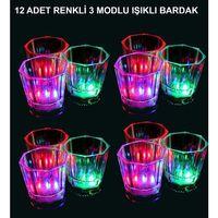 Led Işıklı Eğlence Bardak Seti 12 Adet
