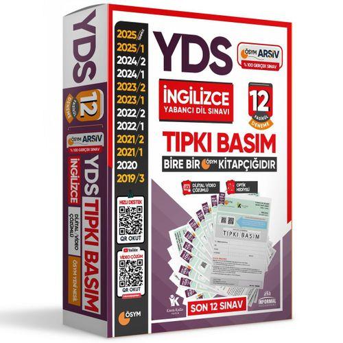 2025 YDS İNGİLİZCE ÖSYM Çıkmış Soru 12li Tıpkı Basım ve Çıkmış Karma 10lu Deneme 2li Set TG Çözümlü