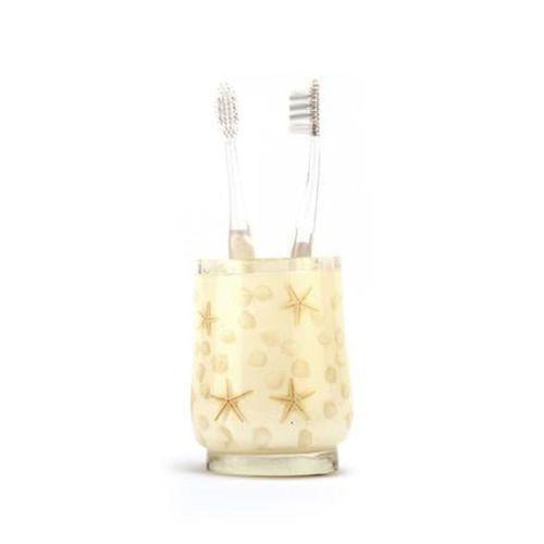 2 Adet Diş Fırçalık Deniz Yıldızı El Yapımı 400 Gr 7X7X10Cm Banyo Seti