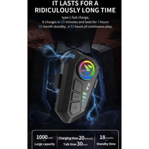 Y10 Kask Kulaklık Bluetooth Motosiklet Kulaklık 5,3 Bluetooth Intercom Motorsiklet Kulaklık