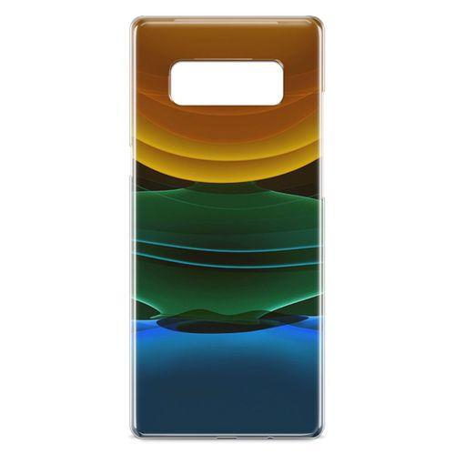 Samsung Galaxy Note 8 Kılıf Yer Gök Güneş Arka Kapak Koruma Desenli Full Koruyucu