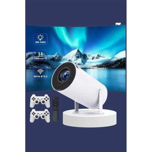 Projeksiyon Cihazı Video Oyun Konsolu Projektör Taşınabilir Ayaklı Çift Kollu 4k Çözünürlüklü