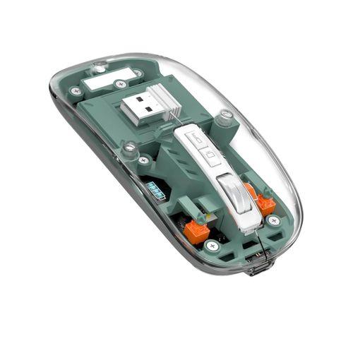 Şeffaf Tasarımlı Bluetooth Kablosuz Mouse Pilli Kullanım