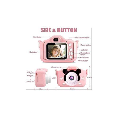 Çocuk Dijital Fotoğraf Makinası 20 Mp Video Kaydedici 2.0 İnç Çift Kameralı
