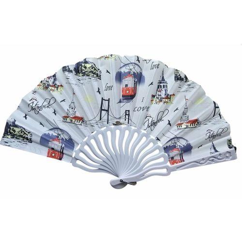 Plastik Kumaş Yelpaze 12'li İstanbul