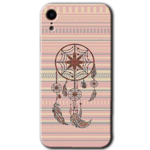 iPhone XR Kılıf HD Desen Baskılı Arka Kapak - Mandala Retro