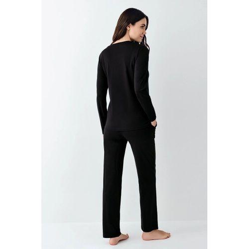Pierre Cardin 9070-x Kadın Battal Uzun Kol Pijama Takım