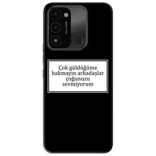 Tecno Spark 8C Kılıf HD Yazı Baskılı Silikon Arka Kapak - Yazı 15