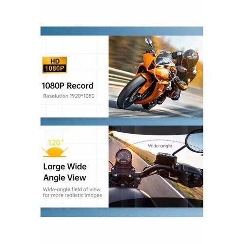 Q29 Motosiklet Kask Bluetooth Kulaklık Eşleşmeli 1080p Kamera Geniş Açı Su Geçirmez Intercom