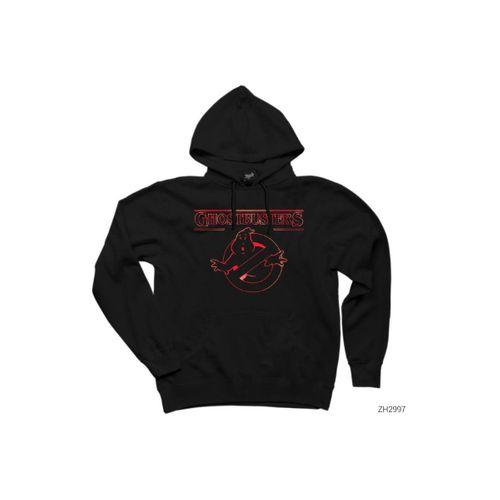 Ghostbusters Ghost Things Siyah Kapşonlu Sweatshirt Hoodie