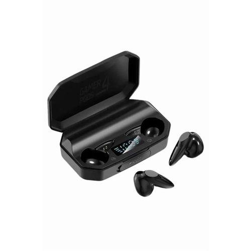 Rgb Işıklı Çift Mikrofonlu Siyah Profesyonel Kulaklığı Kablosuz Kulakiçi