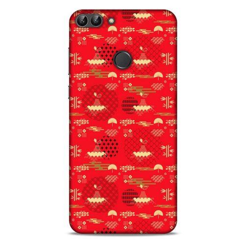 Huawei Psmart Kılıf Japonya (1) Kılıfı Sarı Kırmızı