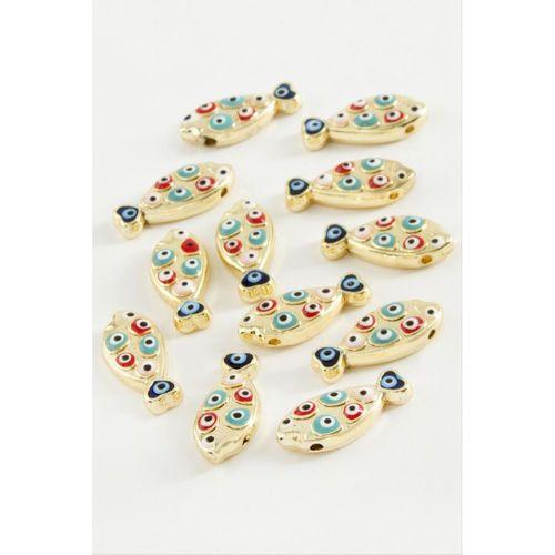 Balık Nazar Mineli Bileklik ve Kolye Ucu Aparatı 1 Adet