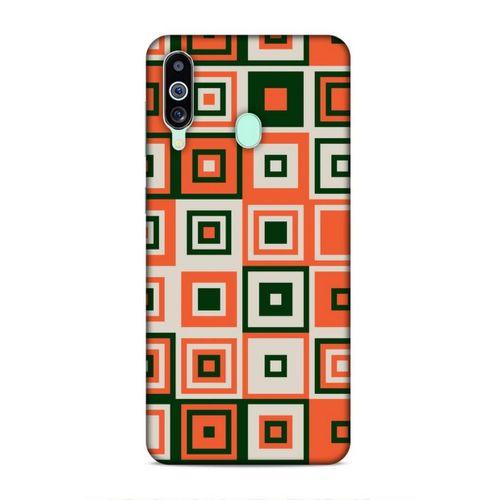 Samsung Galaxy M40 Uyumlu Kılıf Insomnia (29) Arka Koruma Kılıfı Turuncu Siyah