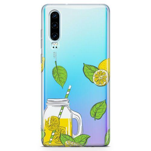 Huawei P30 Kılıf Naneli Ev Limonatası Arka Kapak Koruma Desenli Full Koruyucu