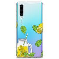 Huawei P30 Kılıf Naneli Ev Limonatası Arka Kapak Koruma Desenli Full Koruyucu