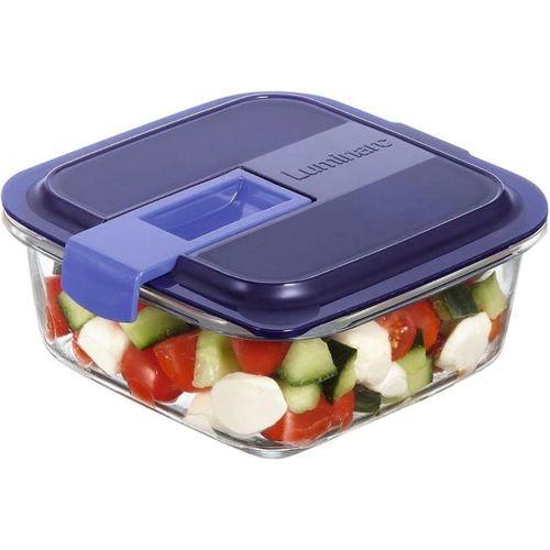 Luminarc Temp Easy Box Kare Vakumlu Saklama Kabı 76 CC Mavi Kapak 003P7422