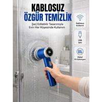 Mutfak, Banyo Ve Fayanslar İçin Çok Amaçlı Elektrikli Temizlik Fırçası