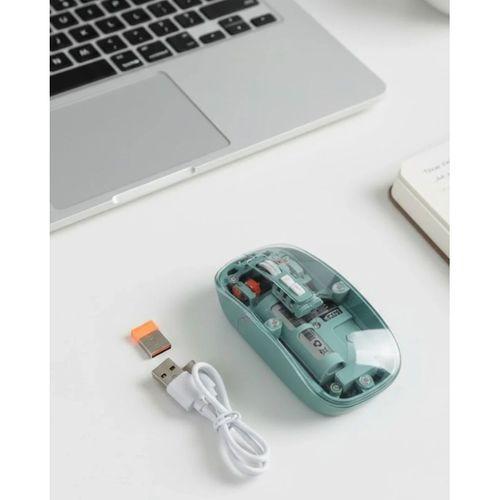 Pilli Kablosuz Mouse Bluetooth Ve Usb Uyumlu Sessiz Tıklama