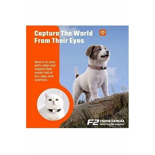 F2 2k 1080p Parmak Kamera 130° Geniş Açı Ips Ekranlı 25g Mini Taşınabilir Cep Kamerası Beyaz