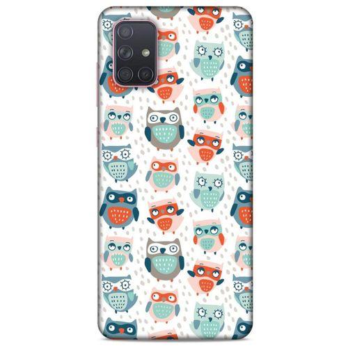 Baykuşlar (16) Desenli Silikon Kapak Telefon Kabı Samsung Galaxy A71 Kılıf