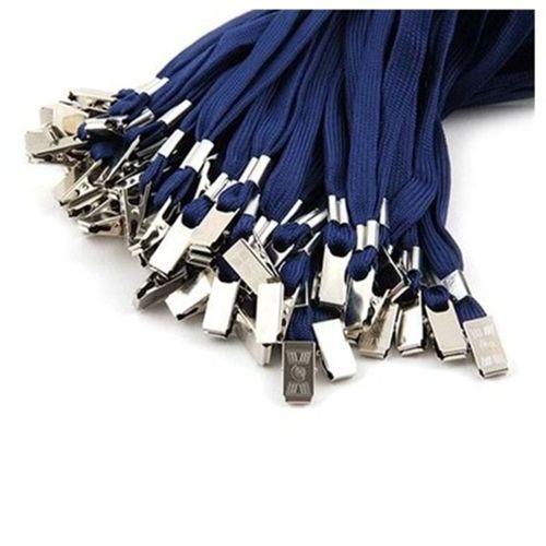 Sarff Yaka Kartı İpi Klipsli Mavi - 50 adet