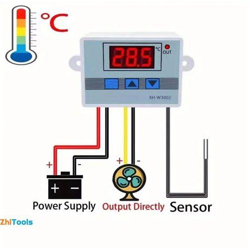 Zhltools Dijital Termostat XH-W3002 LED Ekranlı Sıcaklık Kontrol Cihazı 220V