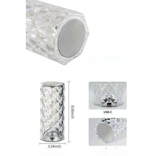 Yeni Nesil Modern Kristal Masa Ve Gece Lambası Dokunmatik Renk Değiştirebilen